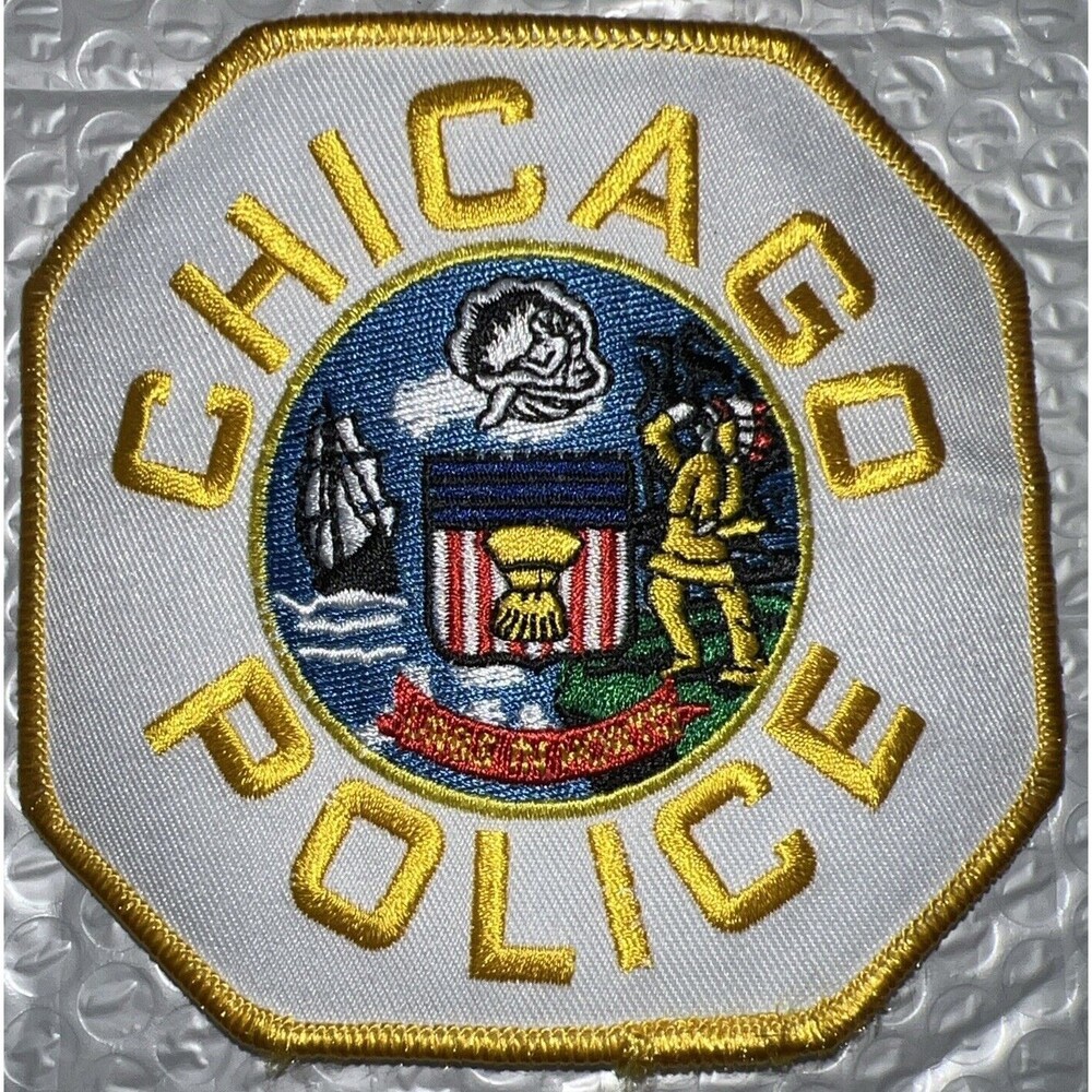 Chicago Police Department Vintage Embroidered Uniform Patch Chicago Illinois